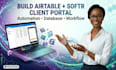 setup airtable softr website client portal database design and automation