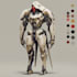 do anime style mecha robot illustrations
