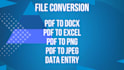convert your PDF file to a doc docx or excel file