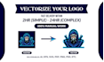 manually vectorize your logo and convert it to ai, eps, svg, PDF