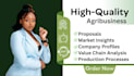 write agribusiness profiles and proposals