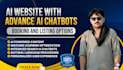 create a wordpress or wix ai website with chatgpt chatbot and smart features