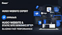 build hugo website jamstack website responsive statics website dynamic website