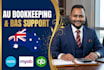 do australian bookkeeping in xero qbo myob with bas support