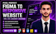 convert figma to react pixel perfect responsive website