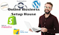 setup shopify store wordpress website development shopify design shopify exper