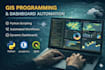 create interactive web gis dashboard and mobile application