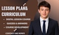 create personalized kids course lesson plans with activities and assessments