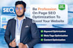 be profession on page seo optimization to boost your website