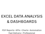 excel data analysis dashboards