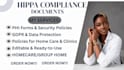 draft hipaa policies, phi forms, security procedures, gdpr , privacy document