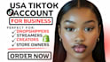 uk, USA based tiktok account