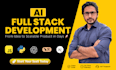 do ai website development, full stack website, full stack ai software developer