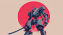 do custom digital 2d anime mecha art illustration