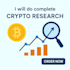 do complete crypto research with charts,fundamentals and insights
