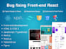 fix any frontend issue in react next js HTML CSS javascript