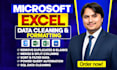 do excel data cleaning and formatting, remove duplicates, merge, split, and sort
