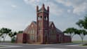 do 3d design rendering church  in hours
