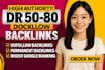 do contextual off page seo backlinks on high DR sites