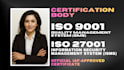 iso 27001 ,9001 documentation and certification