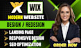 develop wix website design, wix website redesign, wix website development