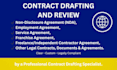 draft business contracts, commercial agreements, and legal documents