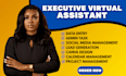 be your personal executive virtual assistant social media manager data entry VA