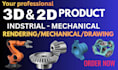 do 3d cad modeling, create stp dfx stl files and reverse engineering your part