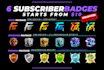 make cool twitch sub badges