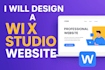 create a professional service website using wix studio