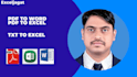 pdf to excel convertion
