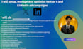 setup, manage and optimize twitter x and linkedin ad campaigns