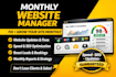do monthly website dev maintenace plus SEO and content updates