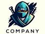 design cool funky ninja pig studio logo