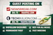 publish article on premium site, premium guest post with dofollow backlinks