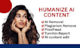 humanize ai content, rewrite and edit ai generated text