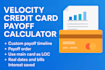 calculate credit card payoff using velocity banking