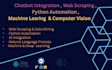 do web scraping,, machine learning and data science projects