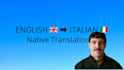 translate english to perfect native italian manually