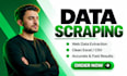 do web scraping and data extraction using python, scrapy and playwright