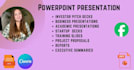 redesign business powerpoint presentation, pitch deck