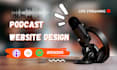 design a modern and responsive podcast website