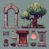 do pixel art animations and illustrations