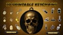 design and 3d print your custom keychain, 3d logo, 3d toy and in 3mf file