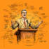create a political cartoon art
