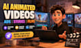 create ai animated videos, ai stories, ai film and ai animated ads for brands