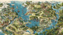 illustrate medieval fantasy and sci fi maps