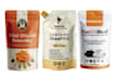 design premium pouch packaging with supplement label, 3d mockup