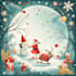 unique festive holiday christmas design illustration