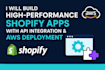build custom shopify private or public app with API integration